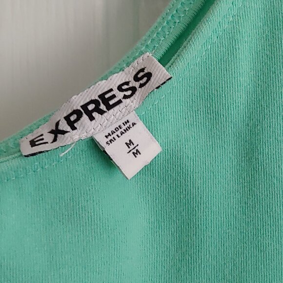 EXPRESS Light Green Peplum Tank Top – Size Medium - Picture 6 of 6